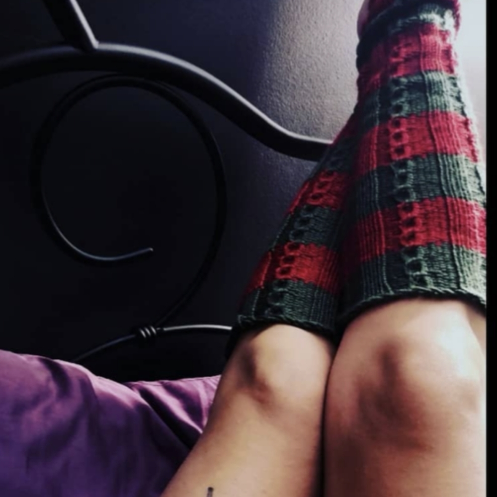 Handmade knitted legwarmers